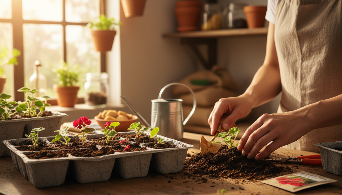 cultivating vibrant geraniums