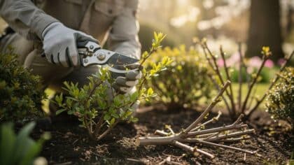 spring garden pruning