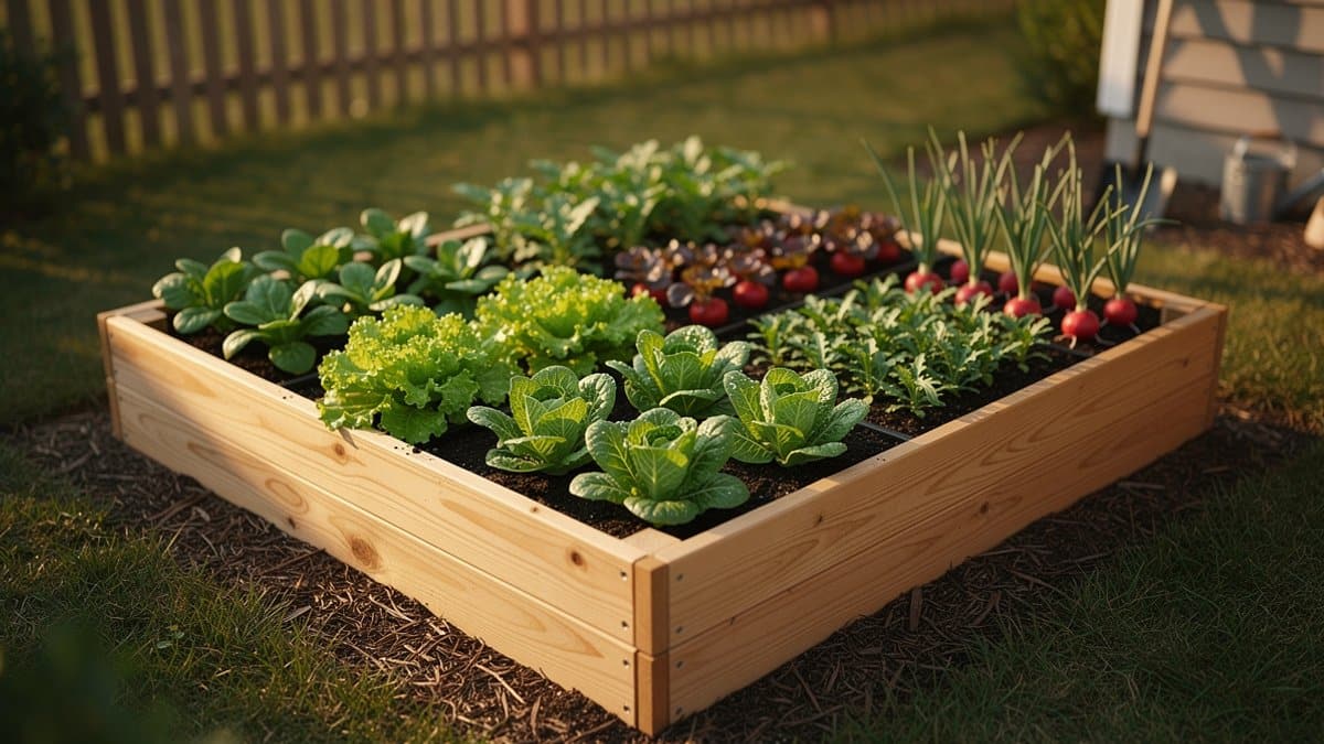 raised garden bed layout