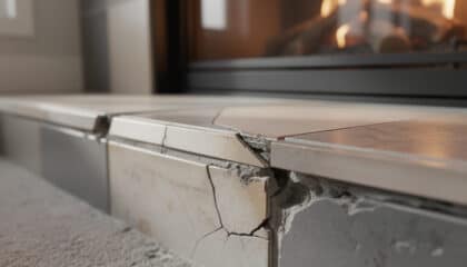 fireplace tile installation