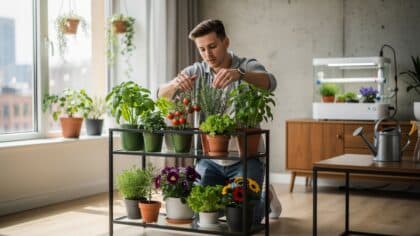 indoor gardening apartment