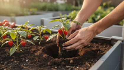 planting peppers
