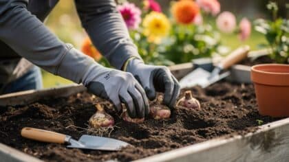 planting dahlia tubers