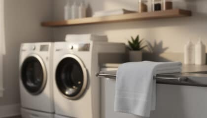 dry towel in dryer