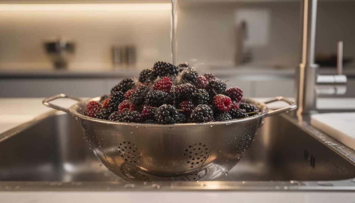 how to wash blackberries