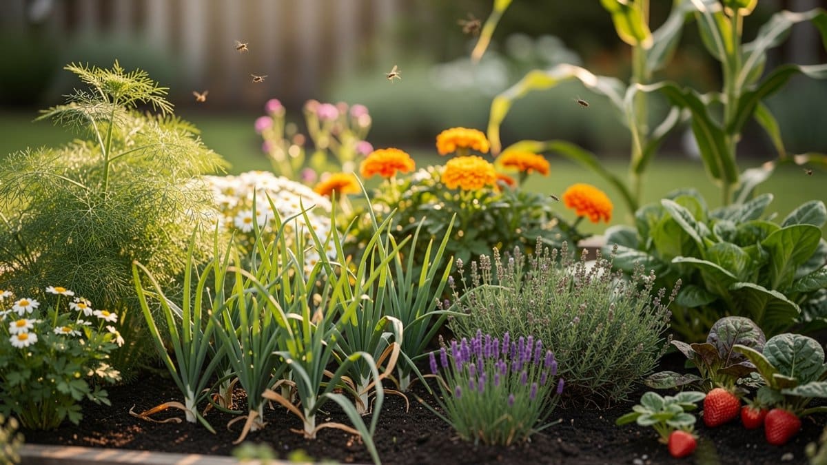 companion plants for garlic
