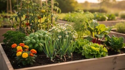 companion plants for garlic