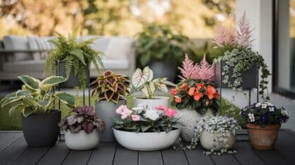 shade container plants