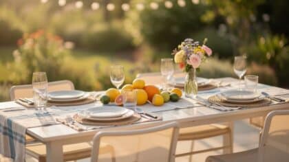 summer table settings