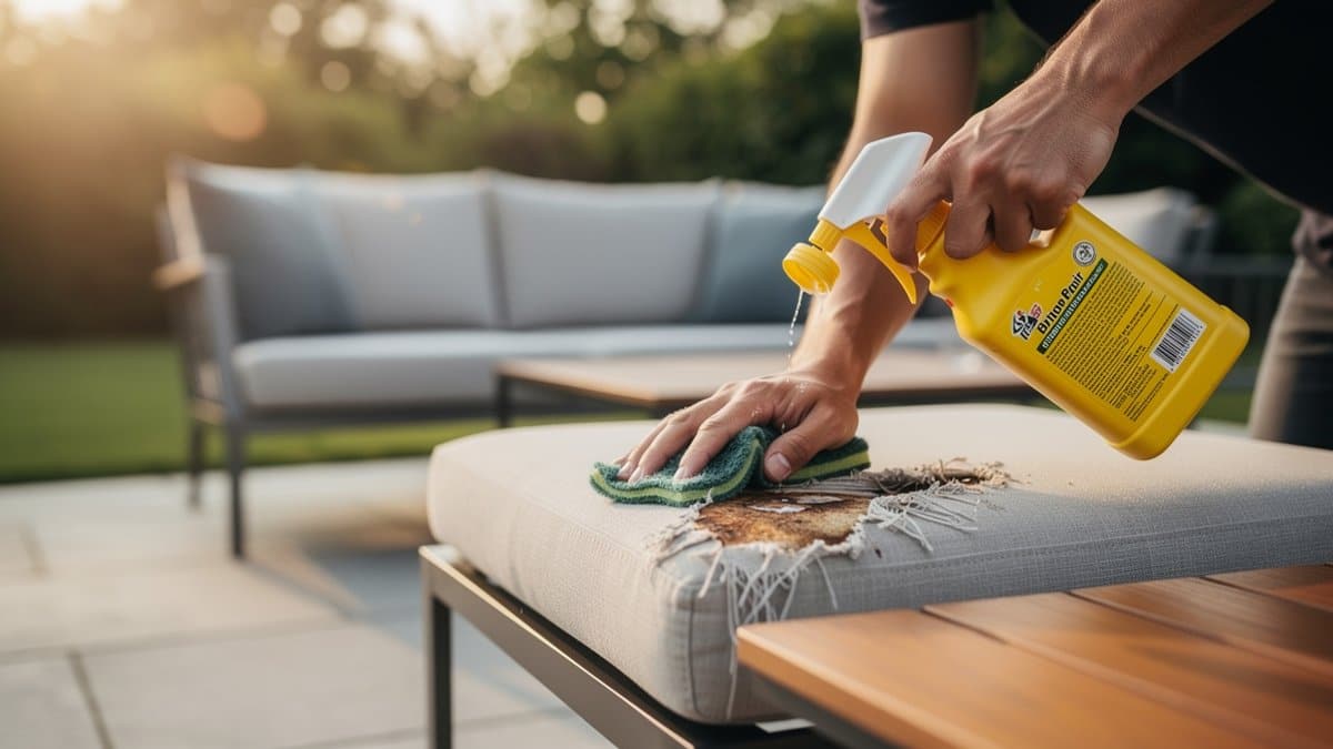 cleaning patio furniture