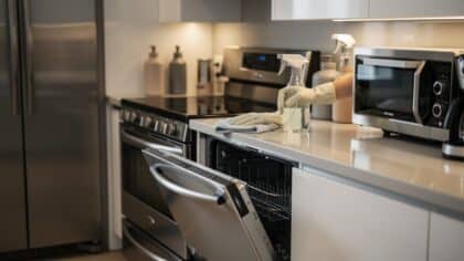 cleaning home appliances