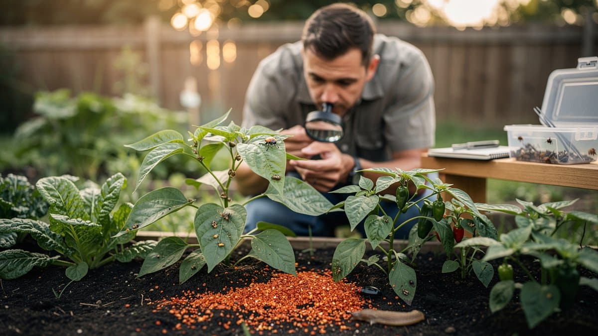 crushed red pepper garden pests