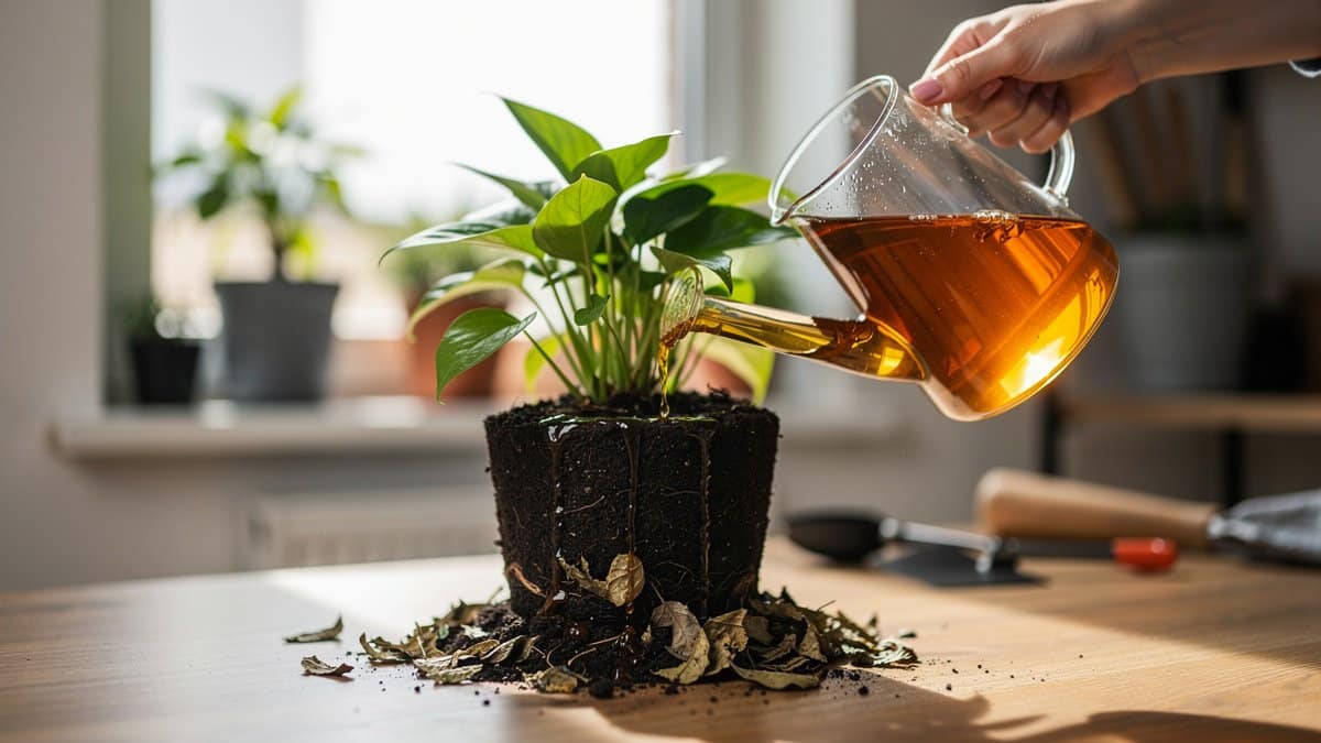 used tea leaves for plants