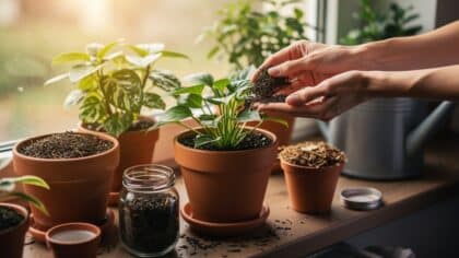 used tea leaves for plants