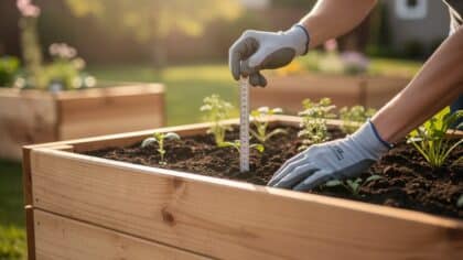 raised garden bed depth