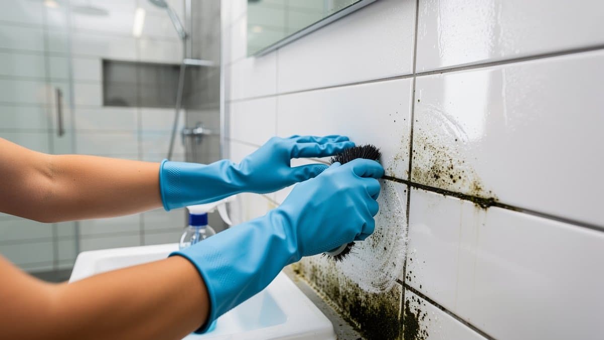 remove bathroom mold