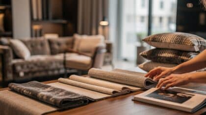 upholstery fabric selection