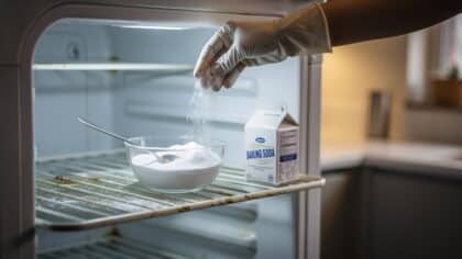 baking soda fridge odor