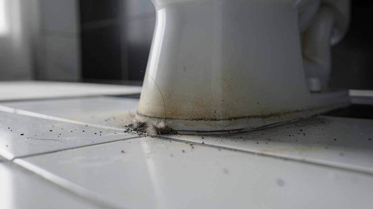 cleaning toilet base