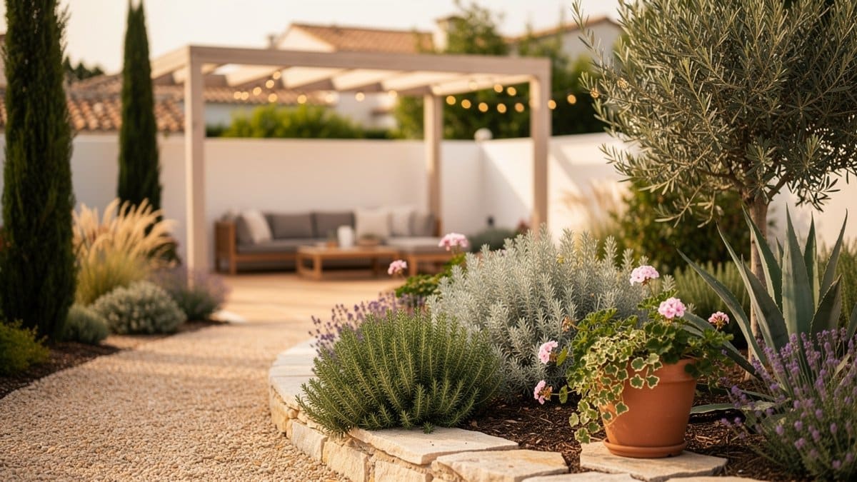 mediterranean backyard landscaping