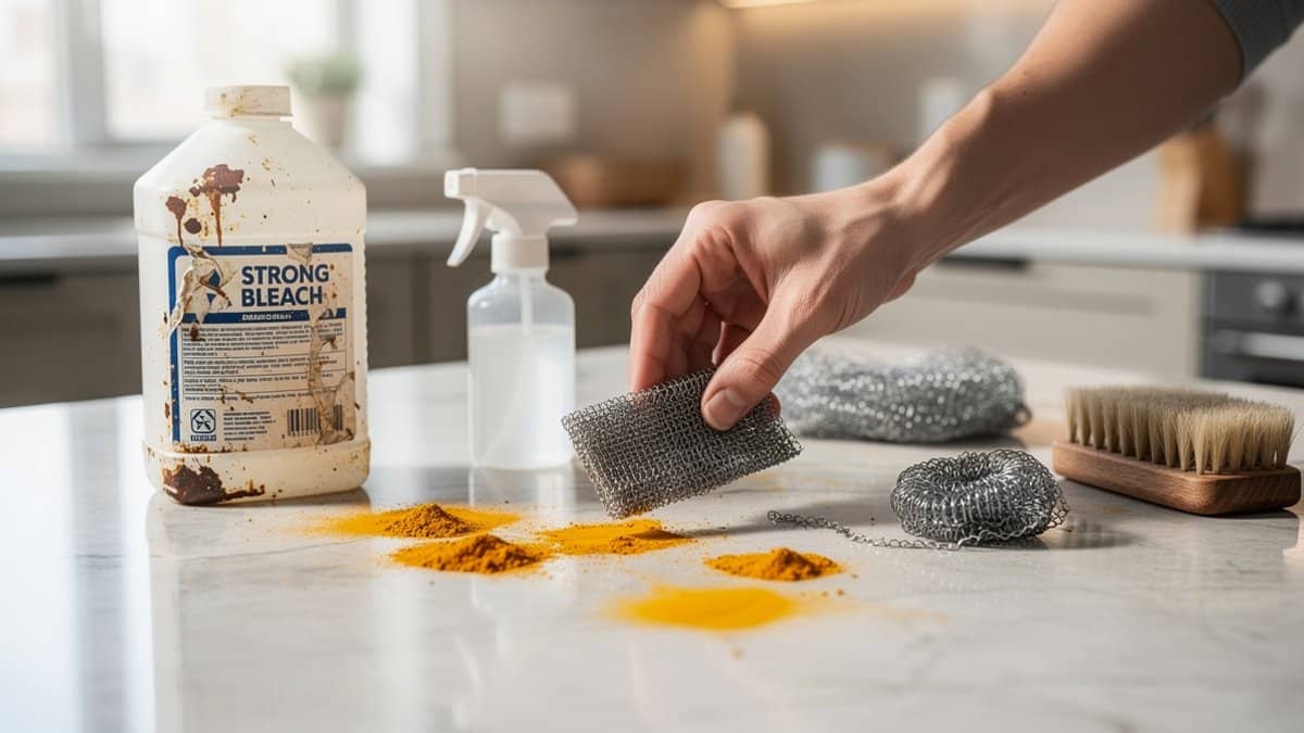 turmeric stain removal countertop