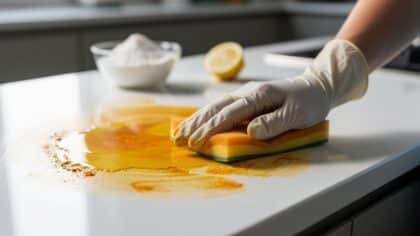 turmeric stain removal countertop