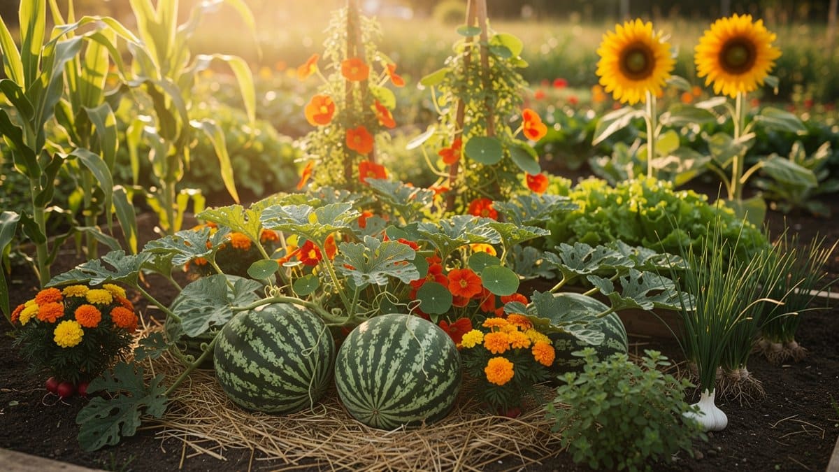 watermelon companion plants