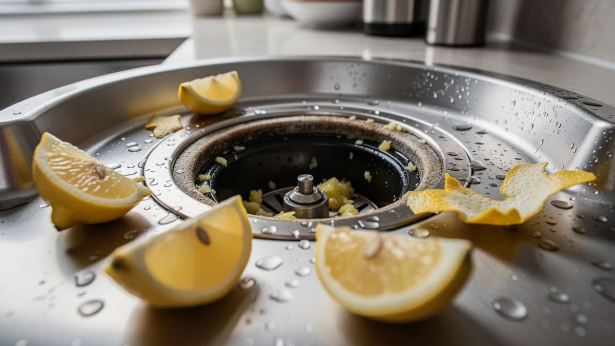 lemon garbage disposal cleaning