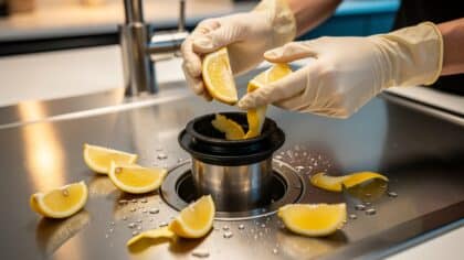 lemon garbage disposal cleaning