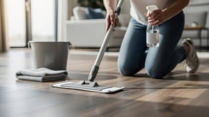 cleaning luxury vinyl plank