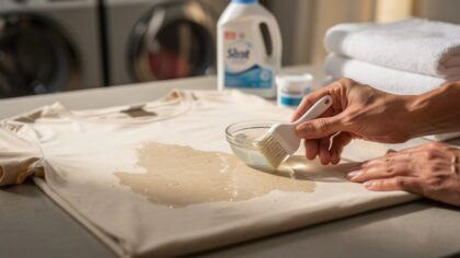 remove fabric softener stains