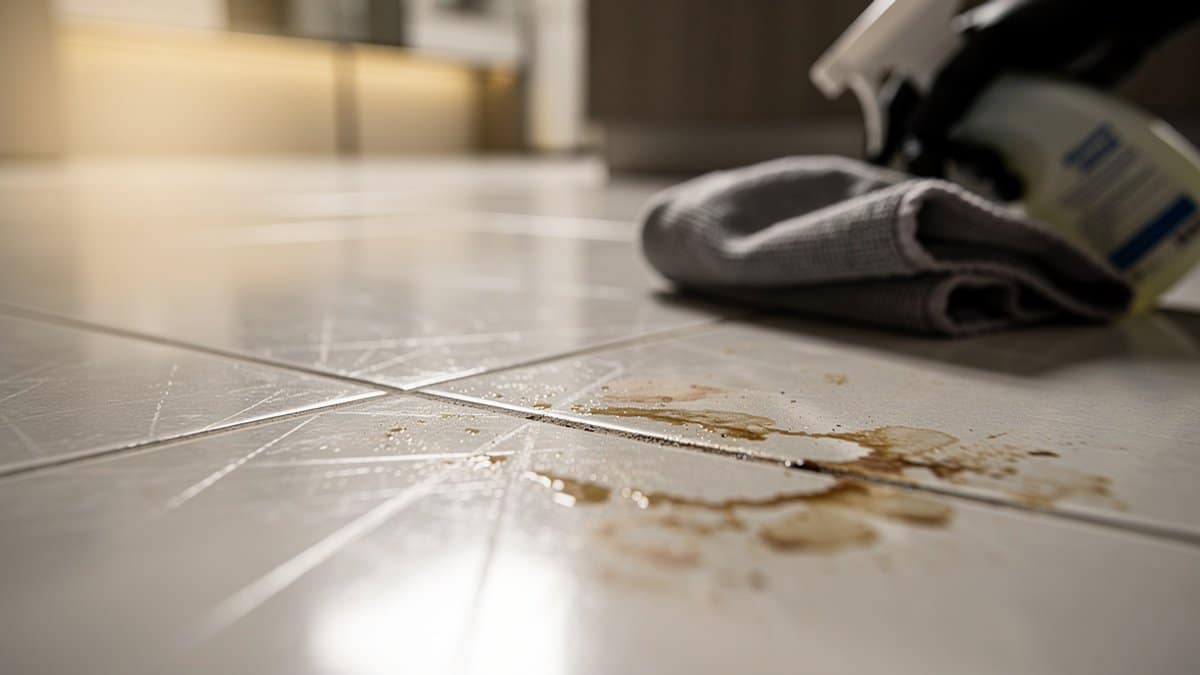 remove stains from tiles