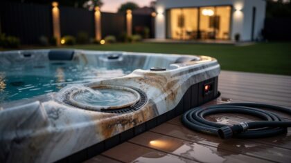 hot tub draining frequency