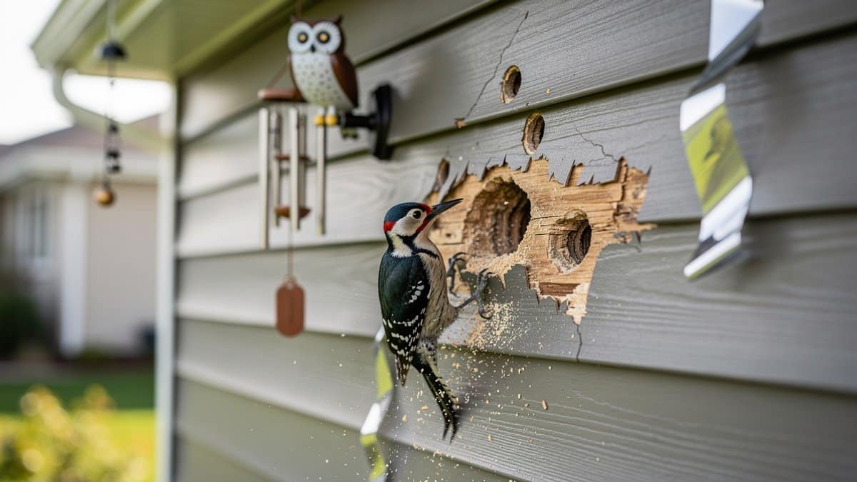 woodpecker damage siding